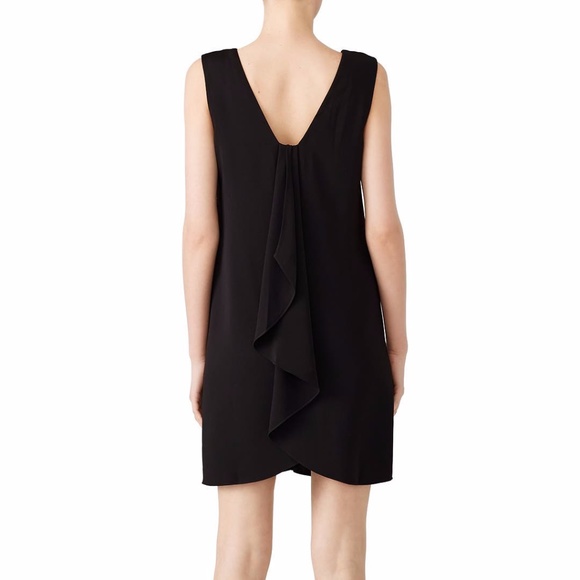 Cooper & Ella Little Black Dress with Back Ruffle Detail - New - Picture 2 of 11